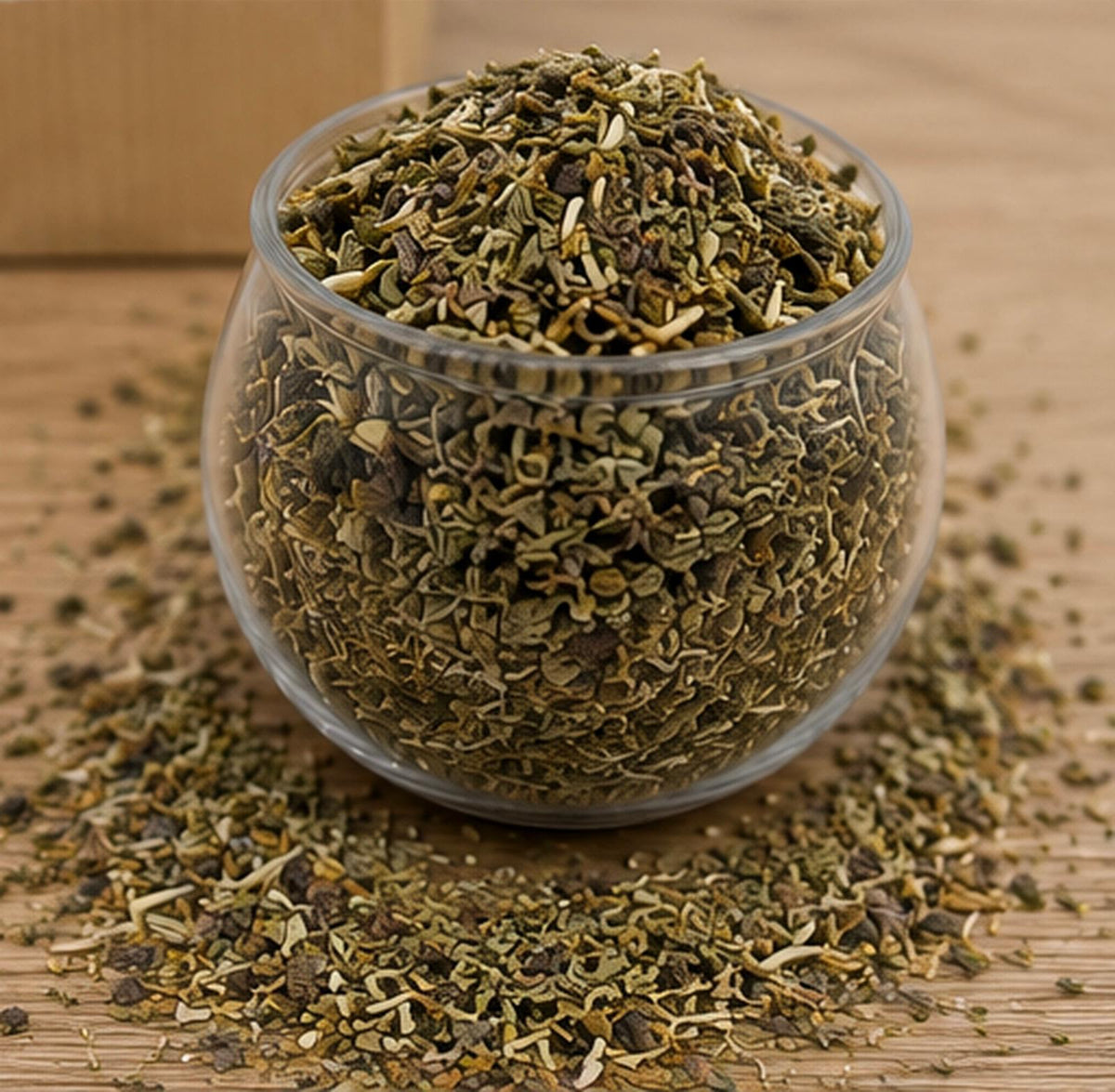 Infusión Poleo menta servida en taza