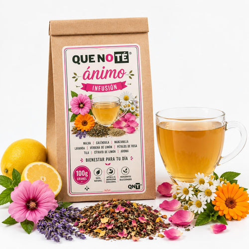 Infusión Ánimo a granel, bolsa de 100 g – El Valle del Que No Té