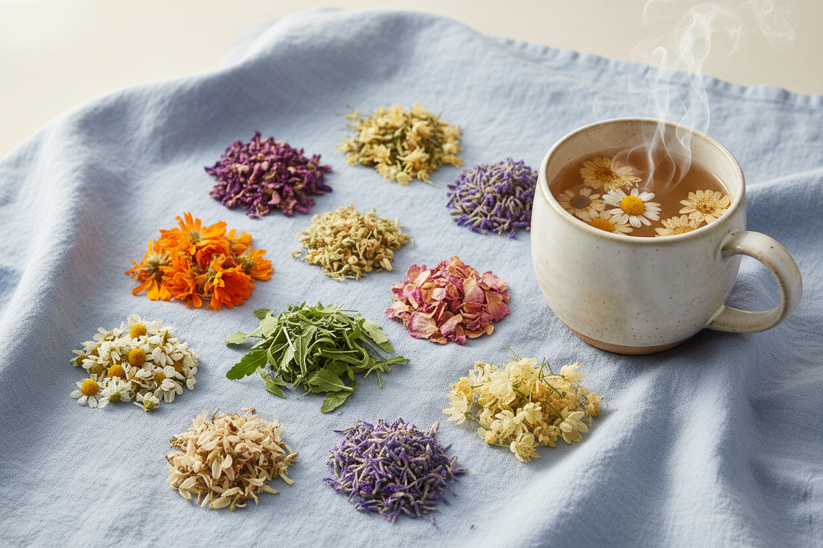 Infusión floral reconfortante Ánimo con lavanda y manzanilla - El Valle del Que No Té